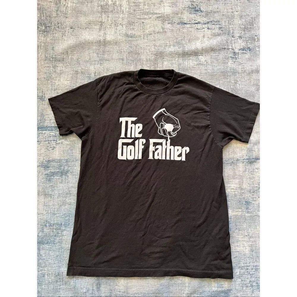 Ann Arbour Tees The Golf Father Funny Golfer Short Sleeve Tee Men's Large